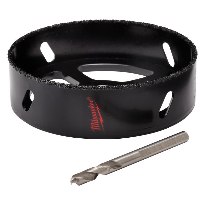 Milwaukee 6-3/8 in. Carbide Grit Recessed Light 3/8 in. D Hole Saw
