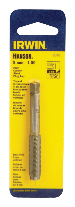 Irwin Hanson High Carbon Steel Metric Plug Tap 9 - 1.00 mm 1 pc