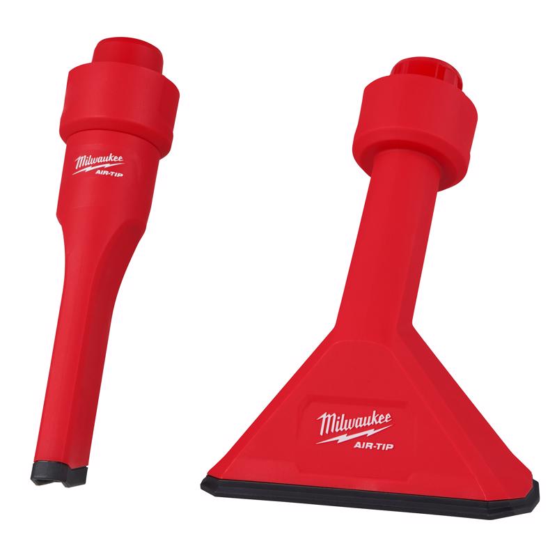 Milwaukee AIR-TIP 1-1/4 in. - 2-1/2 in. Non Marring Utility Vacuum Nozzle 2 pc