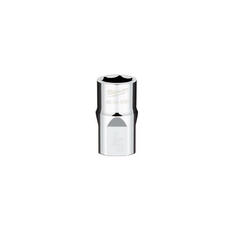 Milwaukee 9/16 in. X 1/2 in. drive SAE 6 Point Standard Deep Socket 1 pc