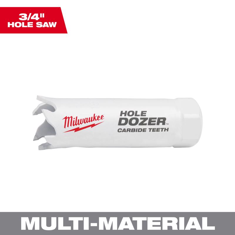 Milwaukee Hole Dozer 3/4 in. Carbide Tipped 1.97 in. L Hole Saw