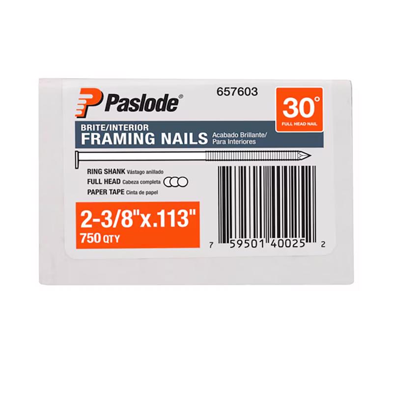 Paslode 2-3/8 in. Framing Bright Steel Nail Full Round Head