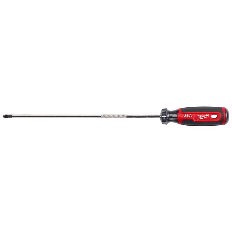 Milwaukee Made in USA Cushion Grip #2 Phillips Made in USA Screwdriver 1 pk
