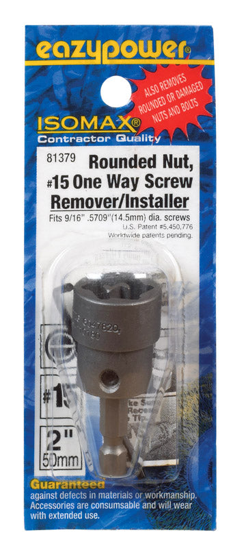 Eazypower Isomax Steel Screw Remover/Installer 2 in. 1 pc