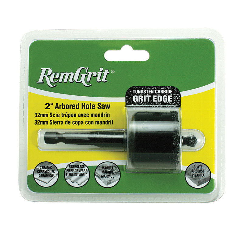 Disston RemGrit 2 in. Carbide Grit 7/8 in. L X 1/4 in. D Hole Saw