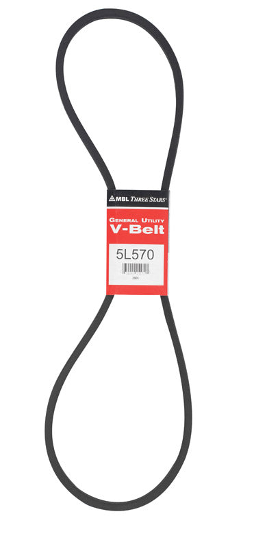 Mitsuboshi FHP General Utility V-Belt 0.63 in. W X 57 in. L For Fractional Horsepower Motors