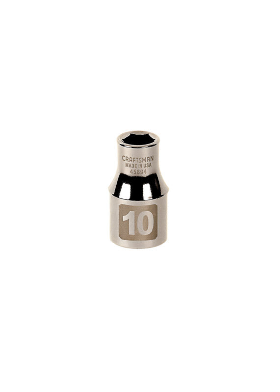 Craftsman 10 mm X 1/2 in. drive Metric 6 Point Standard Socket 1 pc