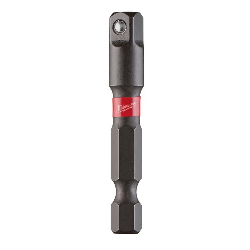 Milwaukee Shockwave Square 1/4 in. X 2 in. L Socket Adapter Steel 1 pc