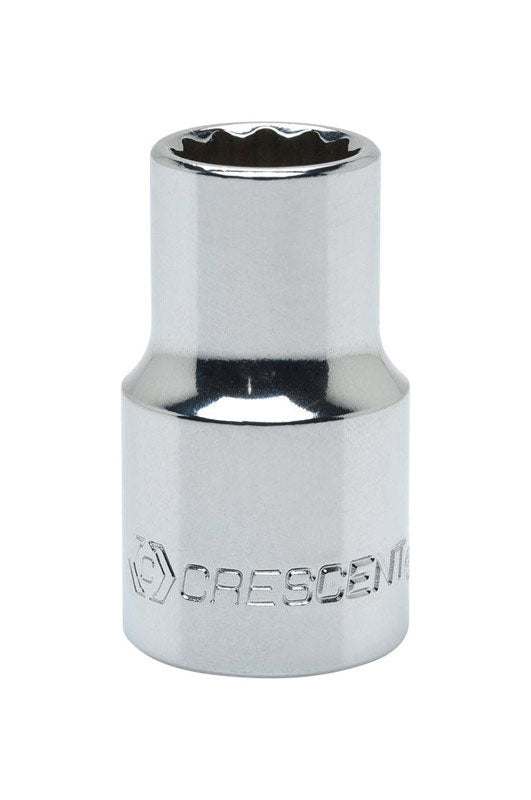 Crescent 16 mm X 1/2 in. drive Metric 12 Point Standard Socket 1 pc