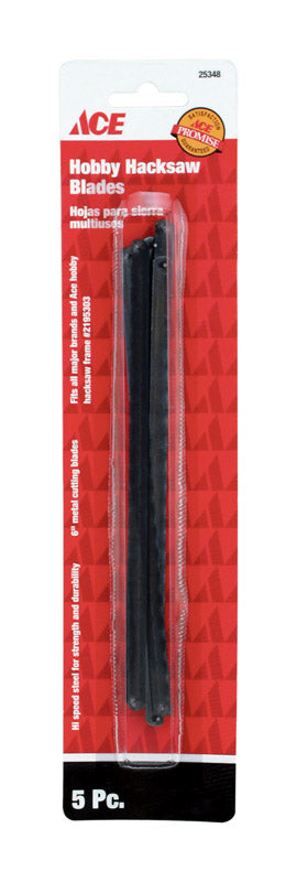 Ace 6 in. Bi-Metal Hobby Hacksaw Blade 5 pk