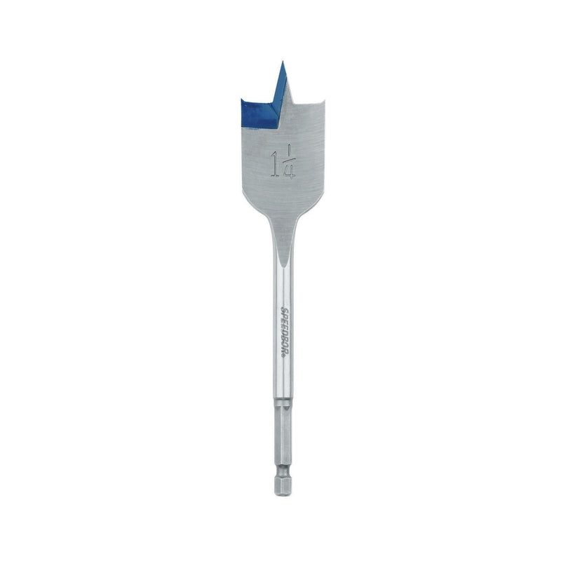 Irwin Speedbor 1-1/4 in. X 6 in. L Carbon Steel Wood Boring Bit Hex Shank 1 pc