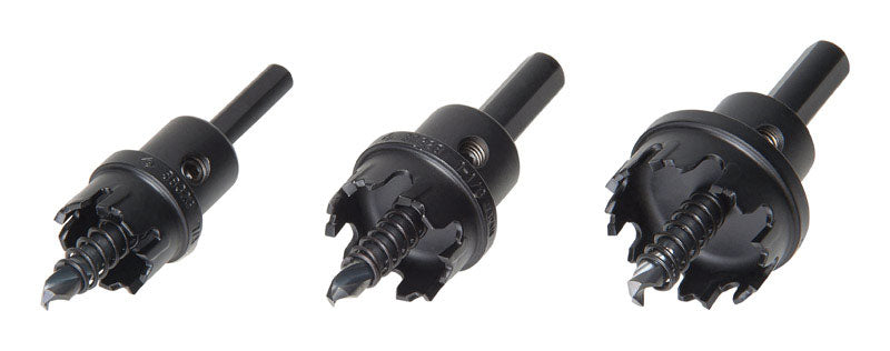 GREENLEE 7/8 1-1/8 1-3/8 in. Carbide Tipped 2 in. L Hole Cutter Set
