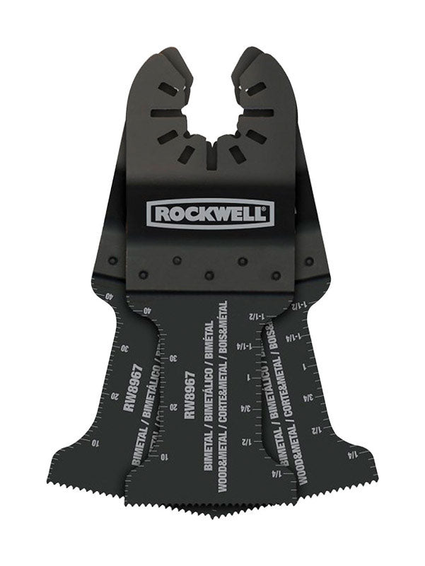Rockwell 1-3/8 in. L Bi-Metal Plunge Cut Oscillating Blade 3 pk
