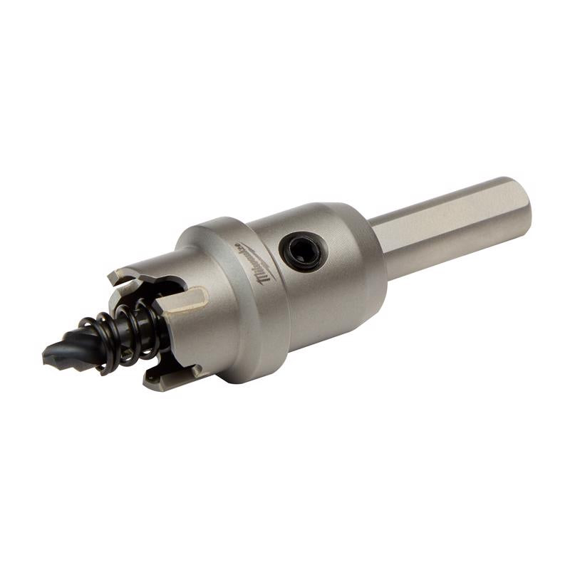 Milwaukee 1/4 in. Carbide Grit Brad/Pilot Point 3/4 in. L X 3/8 in. D Hole Cutter