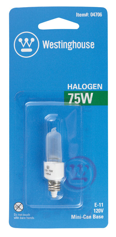 Westinghouse 75 W T4 Decorative Halogen Bulb 1,050 lm White 1 pk