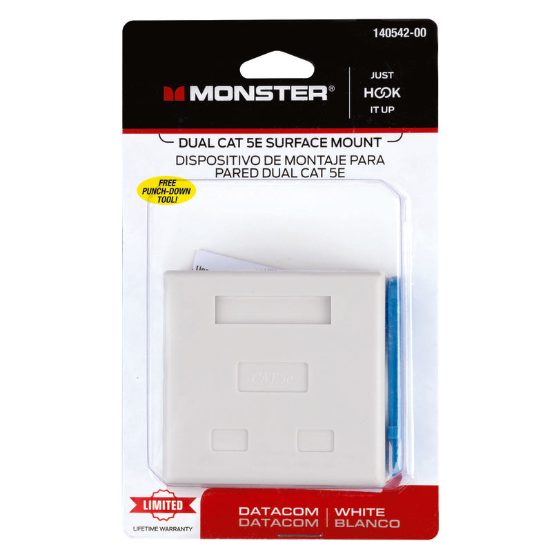Monster Just Hook It Up 0 ft. L Surface Mount Housing CAT 5E