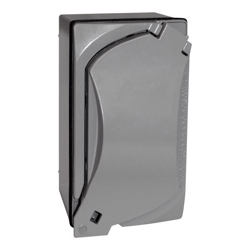 Sigma Engineered Solutions Rectangle Die-Cast Metal 1 gang 4.58 in. H X 2.83 in. W Duplex Outlet Kit