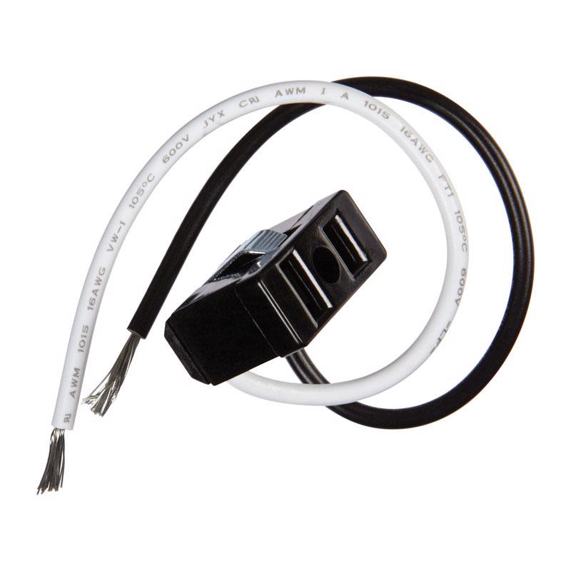 Jandorf 15 amps 125 V Black Outlet 1 pk