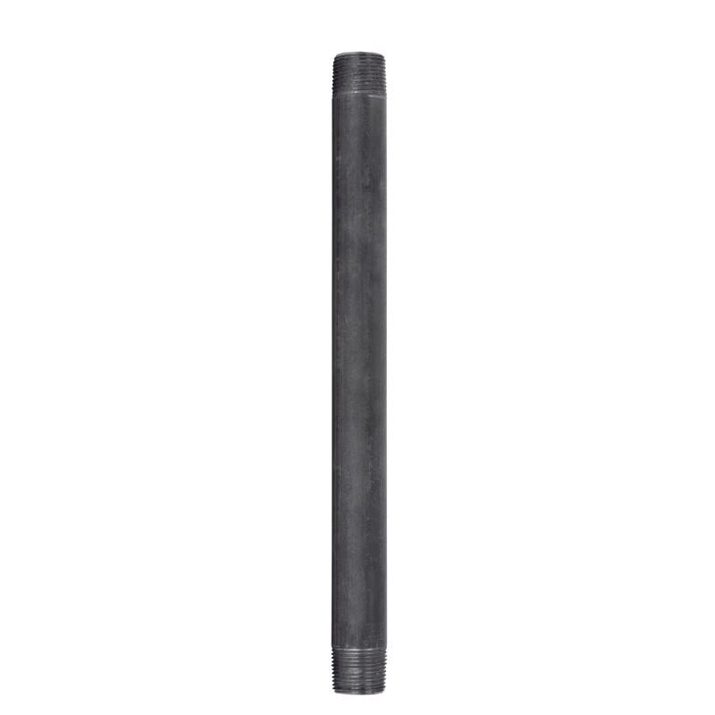 STZ Industries 3/4 in. MIP each X 3/4 in. D MIP Black Steel 12 in. L Nipple