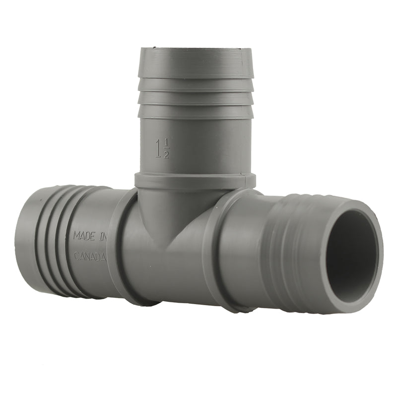 Boshart Industries 1-1/2 in. Insert X 1-1/2 in. D Insert Polypropylene Tee 1 pk