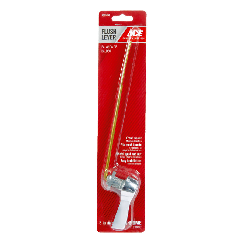 Ace Flush Lever Silver/White Chrome Plated Plastic For Universal