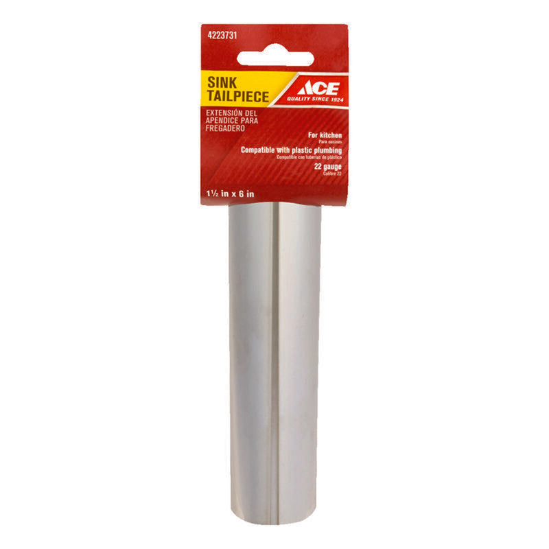 Ace 1-1/2 in. D X 6 in. L Brass Tailpiece