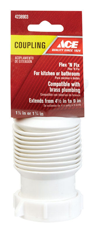 Ace 1 1/2 Or 1 1/4 in. D PVC Coupling