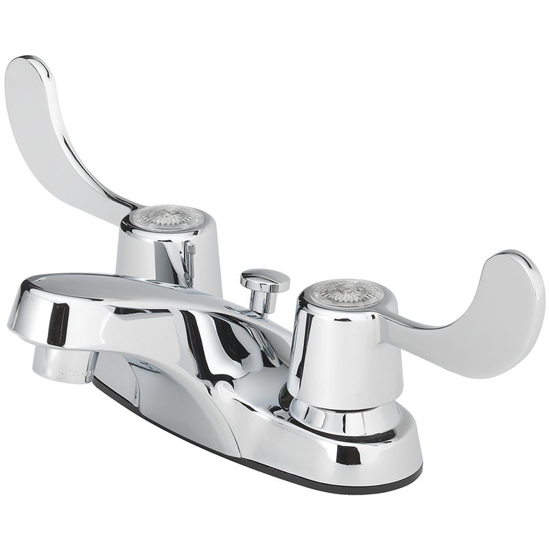 OakBrook Chrome Traditional Two-Handle Bathroom Sink Faucet 4 in.