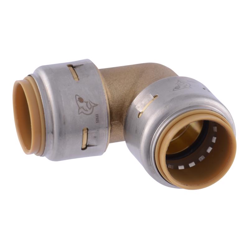 SharkBite Push to Connect 3/4 in. Barb each X 3/4 in. D Brass Elbow
