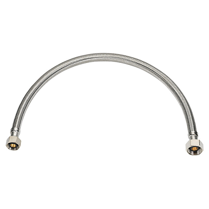 Ace 3/8 in. Compression X 1/2 in. D FIP 12 in. Stainless Steel Supply Line