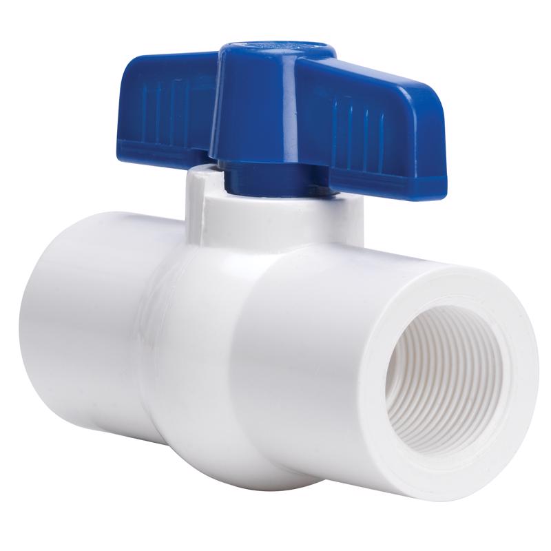 Homewerks 3/4 in. PVC FIP Ball Valve Full Port Quarter-Turn Lever For Non-Potable Water