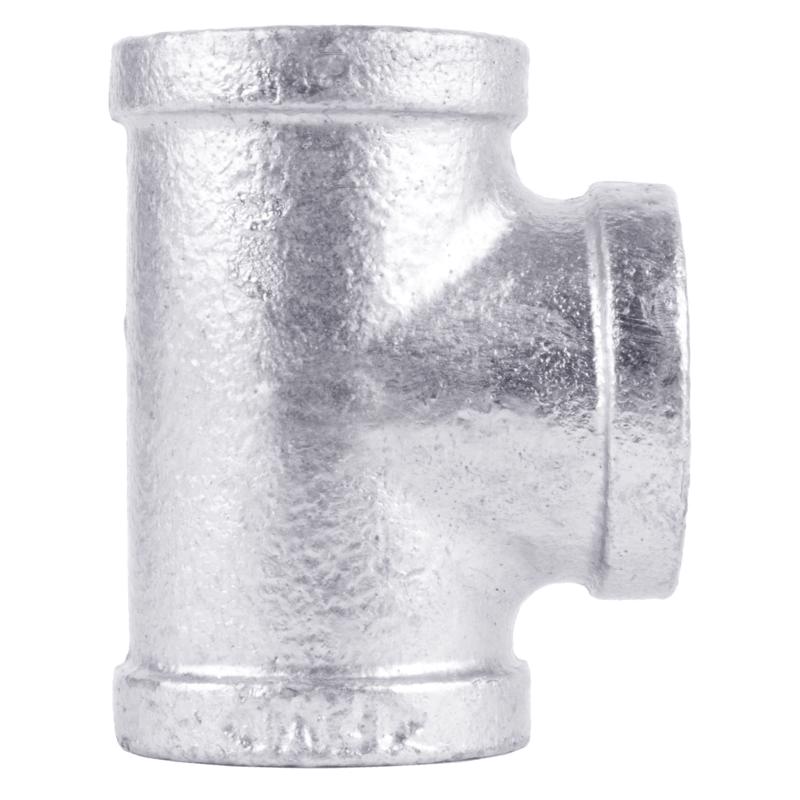 STZ Industries 3/8 in. FIP each X 3/8 in. D FIP 3/8 in. D FIP Galvanized Malleable Iron Tee