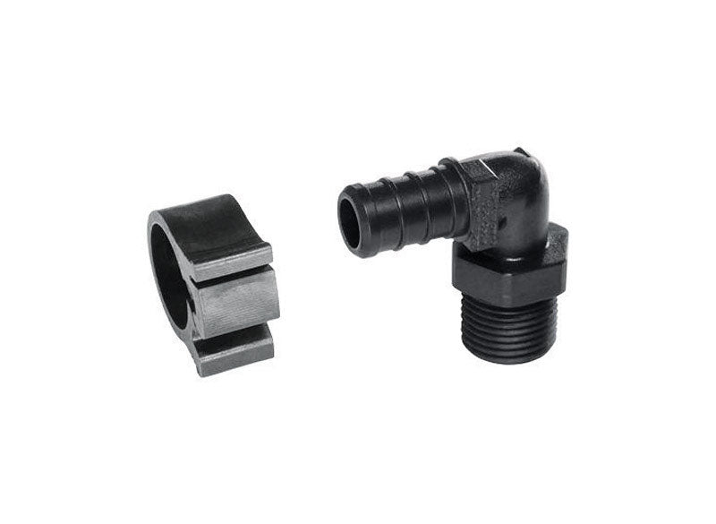 Flair-It PEXLock 1/2 in. PEX X 3/8 in. D MPT Plastic Elbow