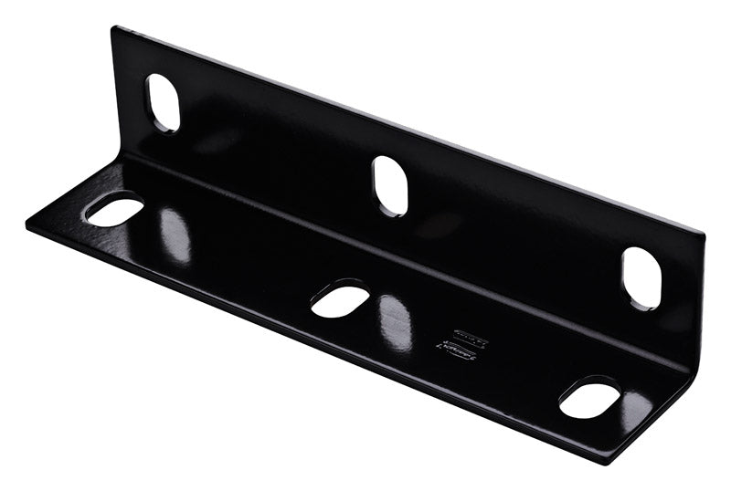 National Hardware 2.1 in. H x 9 in. W x 0.125 in. D Black Carbon Steel Wide Corner Brace