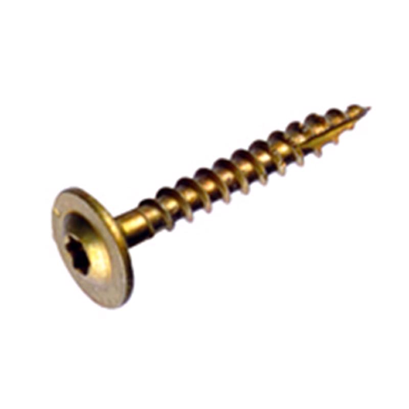 GRK Fasteners No. 8 X 1-1/4 in. L Star Coated W-Cut Cabinet Screws 100 pk