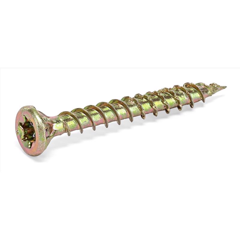 HILLMAN Power Pro No. 8 X 1-3/4 in. L Star Coarse Wood Screws 803 pk