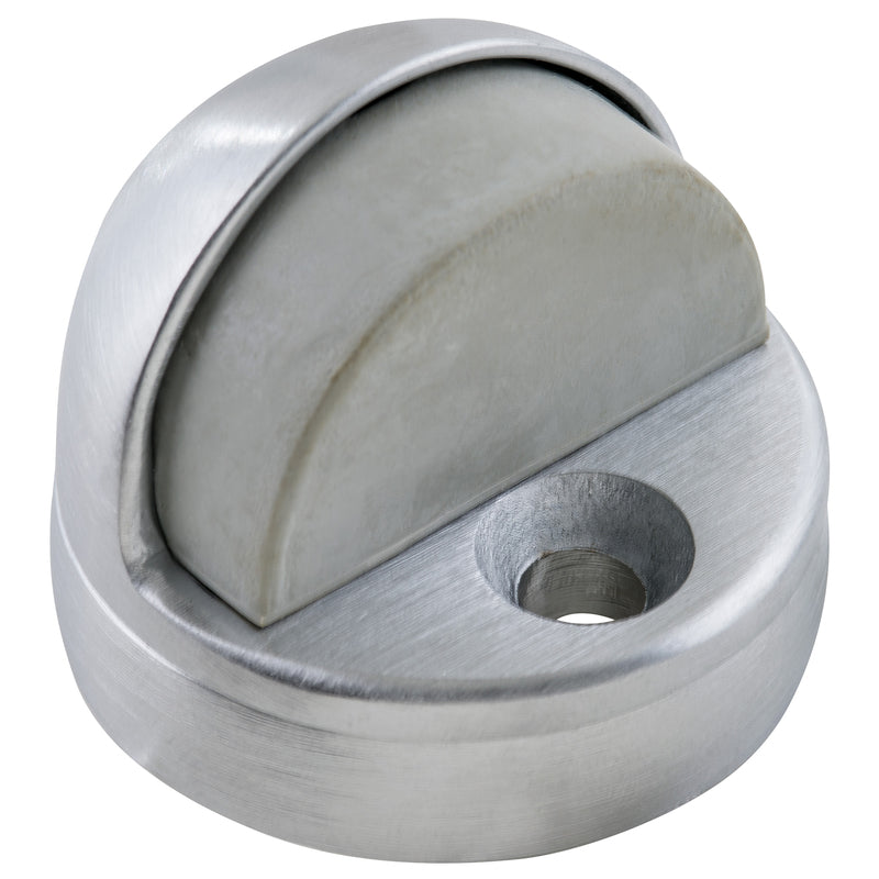 Brinks Brass Satin Chrome Door Stop Mounts to floor 1.75 in.