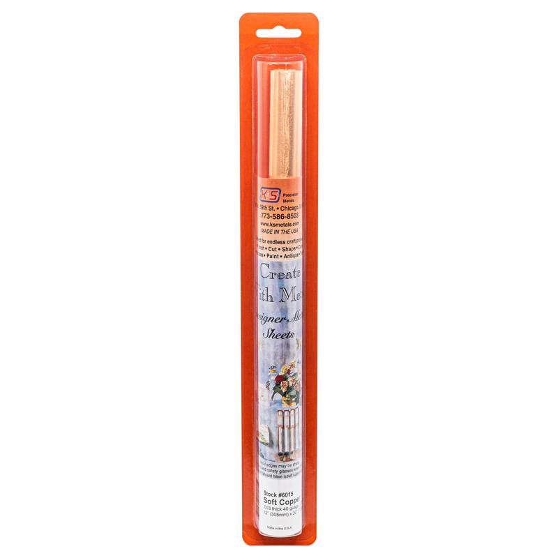 K&S 3 in. X 12 in. W X 30 in. L Copper Metal Strips