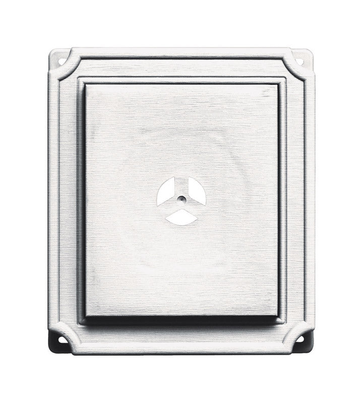 Builders Edge 7 in. H X 9 in. W X 17 in. L Prefinished White Copolymer Mounting Block