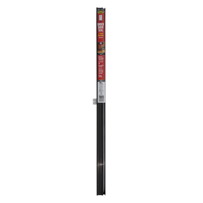 M-D BUILDING PRODUCTS Brown Aluminum Under Door Seal For Doors 36 in. L X 1.63 in.
