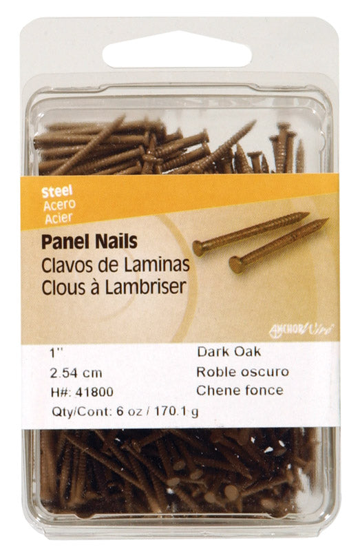 HILLMAN Anchor Wire 1 in. Panel Steel Nail Flat Head 6 oz