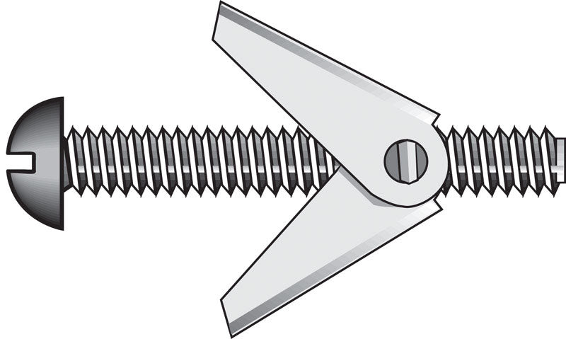 HILLMAN Fas-N- Tite 1/4 in. D X 4 in. L Round Steel Toggle Bolt 1 pk