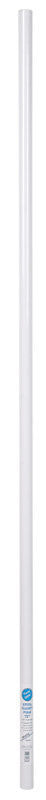John Sterling Closet Pro 6 ft. L X 1-1/4 in. D Powder Coated Steel Closet Rod