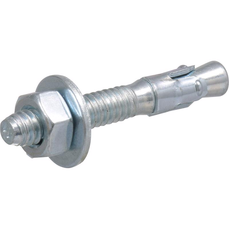 HILLMAN 1/4 in. D X 1-3/4 in. L Steel Round Head Wedge Anchor 50 pc