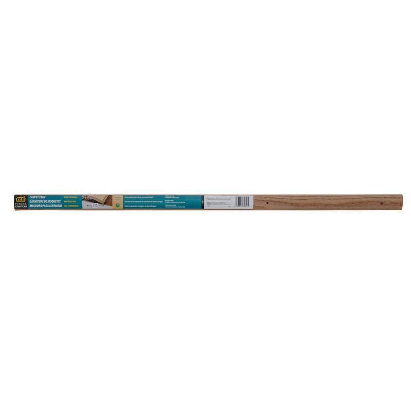 M-D BUILDING PRODUCTS 0.75 in. H X 1.44 in. W X 36 in. L Unfinished Hardwood Carpet Trim