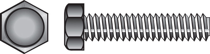 HILLMAN 5/16 in. D X 3 in. L Zinc Plated Steel Hex Tap Bolt 100 pk