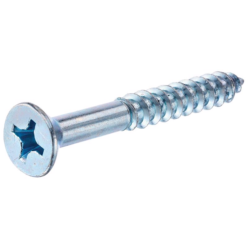 HILLMAN No. 10 X 3/4 in. L Phillips Zinc-Plated Coarse Wood Screws 100 pk