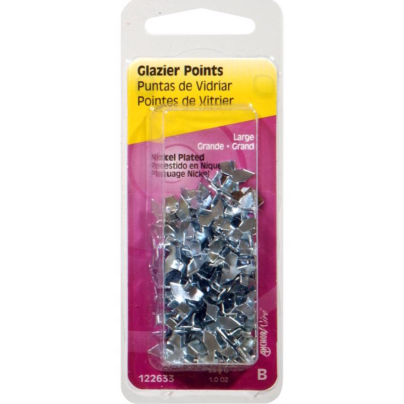HILLMAN Anchor Wire Nickel Plated Silver Large Canvas Picture Hanger 50 pk