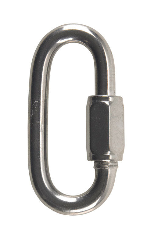 Campbell Polished Stainless Steel Quick Link 1540 lb 2.93 in. L