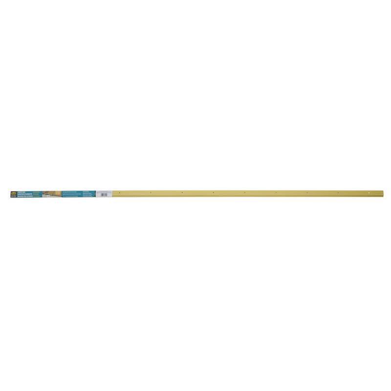 M-D BUILDING PRODUCTS 0.3 in. H X 1.38 in. W X 72 in. L Satin Brass Aluminum Carpet Trim